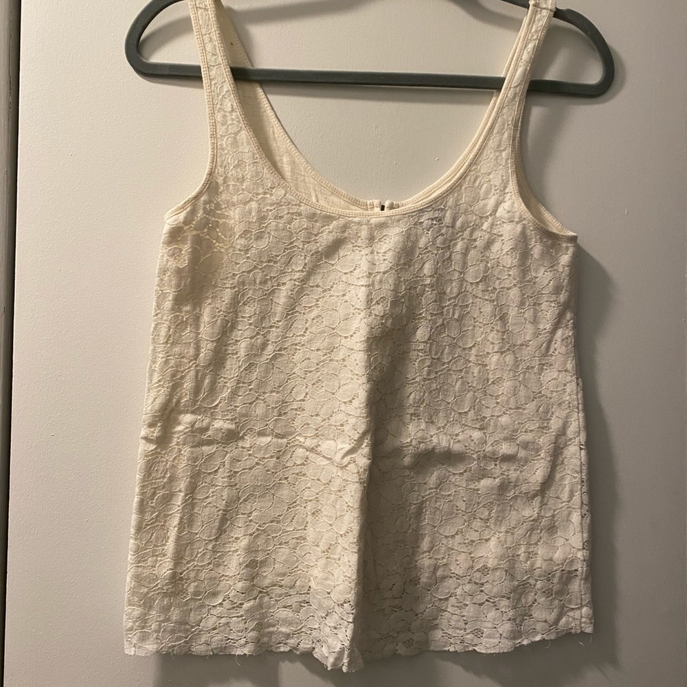 White Lace Tank
